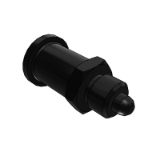 BG11A - Knob plunger - threaded part short aluminum alloy knob - reset type