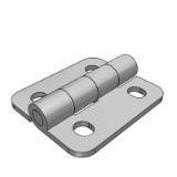 LD03HC - 平型蝶形铰链-不锈钢型·腰孔型