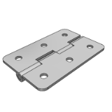 LD03JC - 平型蝶形铰链-不锈钢型·通孔型