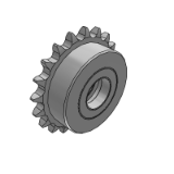 CD25C - Sprocket idler pulley and double-sided bearing type