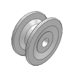 CD53DP-812 - Steel flat top chain, 812 series, idler pulley, direct type